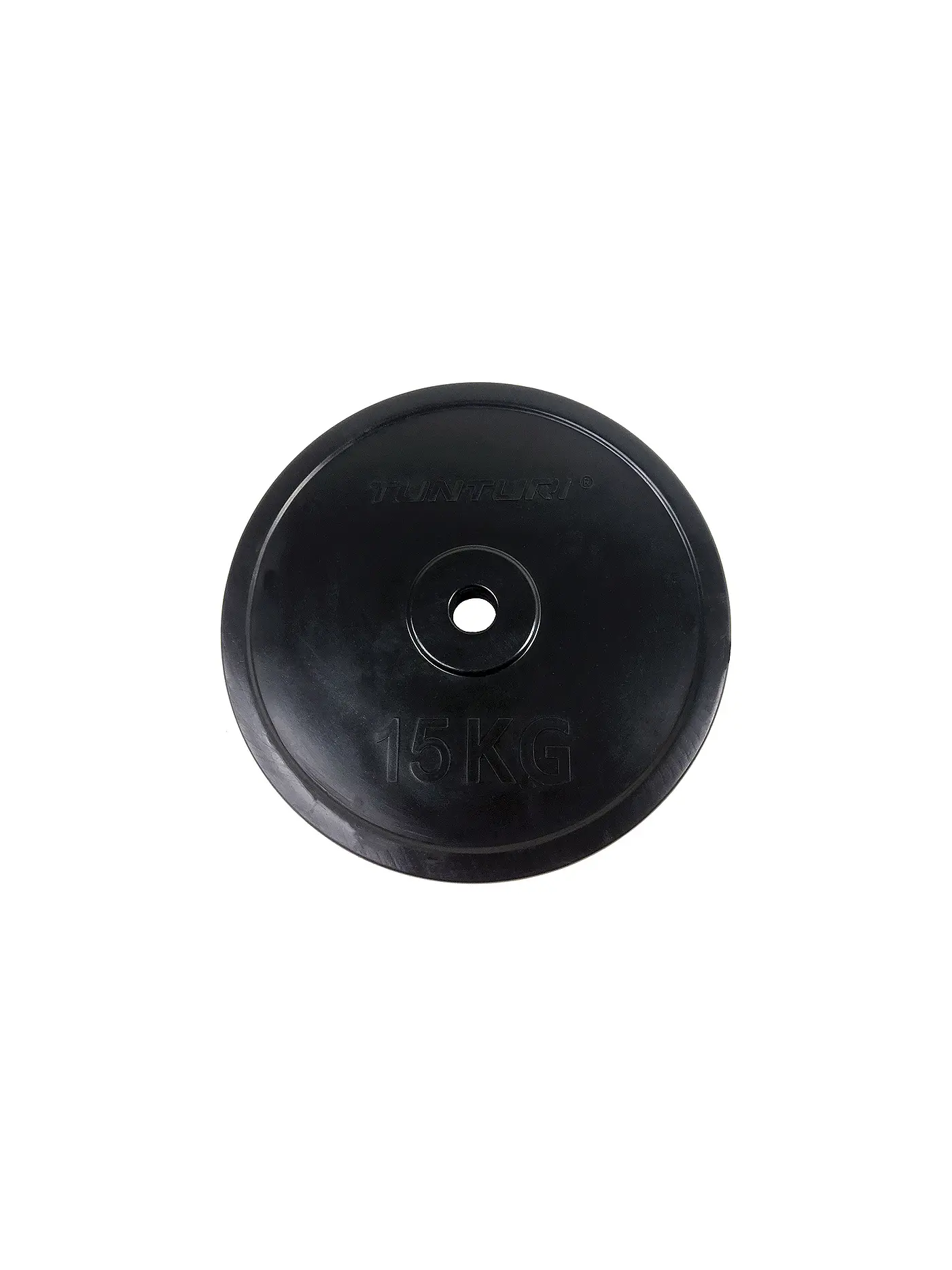 TUNTURI | Gummierte Hantelscheibe 1x 15 KG | 